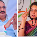 दिनेश सिंह ने की प्रियंका गांधी पर टिप्पणी, कांग्रेस नेता ने विरोध में बंगले के गेट पर लिखे अपशब्द