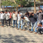 होली में शांति बनाए, क्राईम ब्रांच परिसर में चाकूबाज, हिस्ट्रीशीटरों एवं अपराधिक तत्वों की परेड़