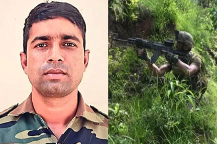 जम्मू कश्मीर के उधमपुर में मुठभेड़ में जवान बलिदान