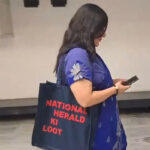 संसदीय समिति की बैठक में ‘नेशनल हेराल्ड की लूट’ लिखा बैग लेकर पहुंचीं भाजपा सांसद बांसुरी स्वराज
