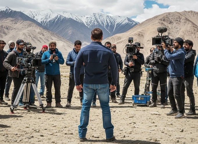 सलमान खान ने लद्दाख में शुरू की ‘बैटल ऑफ गलवान’ की शूटिंग, BTS तस्वीर वायरल