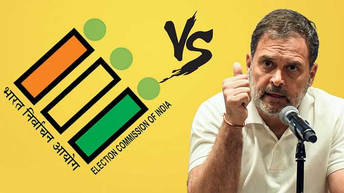 ECI: 'वोट चोर जैसे गंदे शब्दों का इस्तेमाल करोड़ों मतदाताओं पर सीधा हमला', चुनाव आयोग का विरोधियों पर पलटवार