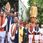 मुख्यमंत्री साय ने राष्ट्रपिता और पूर्व प्रधानमंत्री शास्त्री की प्रतिमा पर किया माल्यार्पण