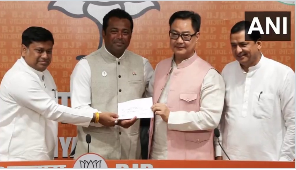 बंगाल चुनाव से पहले भाजपा में शामिल हुए टेनिस दिग्गज लिएंडर पेस, बढ़ी सियासी हलचल