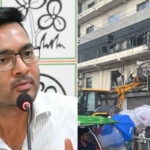 नियमों के उल्लंघन के आरोप में अभिषेक बनर्जी के पार्टी कार्यालय को ढहाने की कार्रवाई शुरू