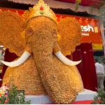VIDEO : 21 हजार पानीपुरी से बनी 13 फीट की गणपति मूर्ति, पर्यावरण संदेश विसर्जन नही होगा, खाद बनेगी, देखकर रह जाएंगे हैरान
