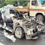 झारखंड: जमशेदपुर में भीषण सड़क हादसा, ट्रक की टक्कर से कार सवार 4 लोगों की मौत