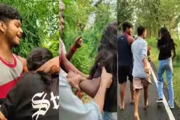 सड़क पर एक युवती से छेड़छाड़ का कथित वीडियो सोशल मीडिया पर प्रसारित, चार गिरफ्तार