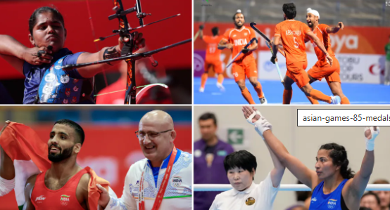 Asian Games भारत का सफर खत्म…कुल 85 पदक ​जीते, पुरूष-महिला हॉकी में जीता स्वर्णपदक, पदकों की संपूर्ण सूची देखिए