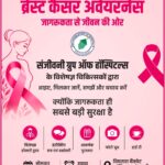 ‘ब्रेस्ट कैंसर’ पर नवभारत, सेंट्रल क्रॉनिकल एवं संजीवनी ग्रुप आफ हास्पिटल्स का जागरूकता कार्यक्रम 26 को, सुरूचि क्लब का आमंत्रण