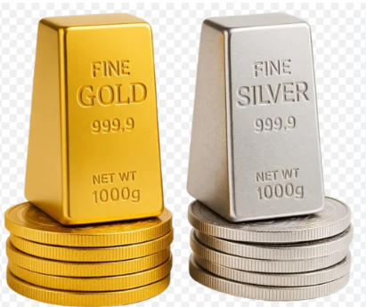 Gold Silver : धनतेरस से पहले खरीदारी का मौका? चांदी ₹8300 टूटकर 11 महीने के निचले स्तर पर; सोना भी कमजोर पड़ा