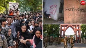 जामिया में भूख हड़ताल के बीच दीवारों पर विवादित नारों से गरमाया माहौल, ABVP ने की कार्रवाई की मांग