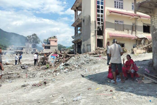 नेपाल: भूकंप से विस्थापित लोगों के लिए बसाया गया गांव बाढ़ में तबाह, पुनर्वास पर उठे सवाल