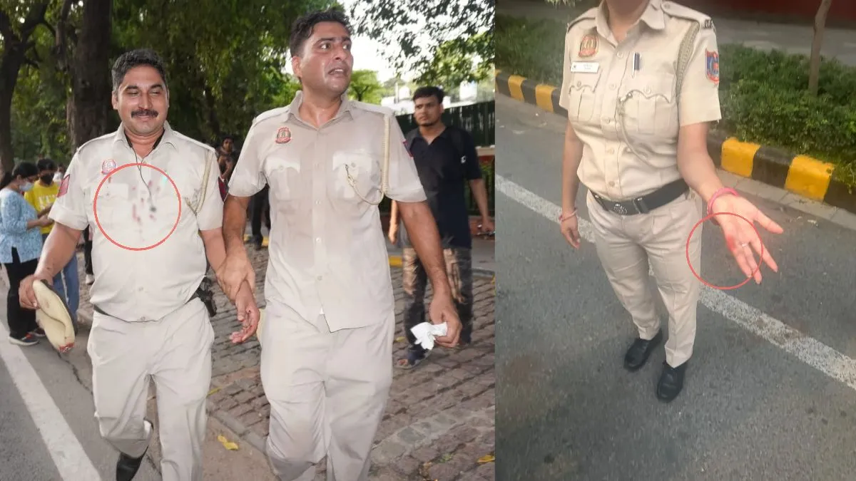 बड़ी खबर: कांग्रेस के विरोध प्रदर्शन के दौरान पुलिसकर्मियों से मारपीट, वीडियो खंगाल रही दिल्ली पुलिस, FIR की तैयारी…